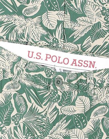 U.S. Polo Assn. Boys Green Basic Shorts